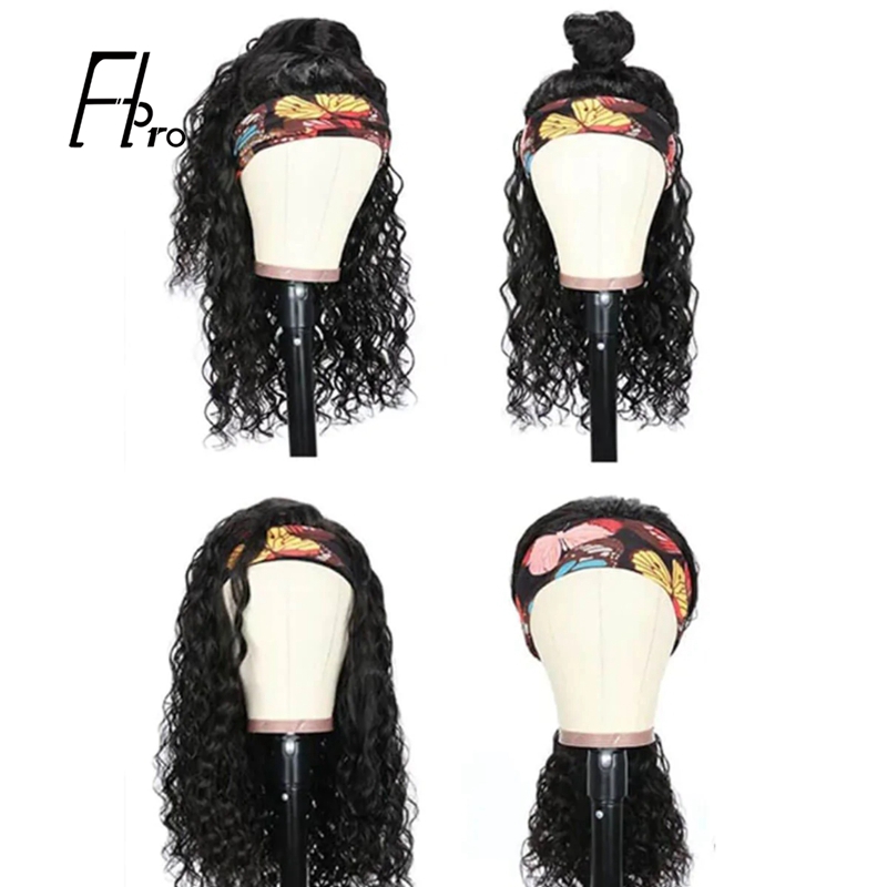 Curly Headband Wig Human Hair In Stock Factory Supplier